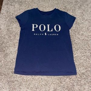 Polo Ralph Lauren Navy Blue Tee Size Small